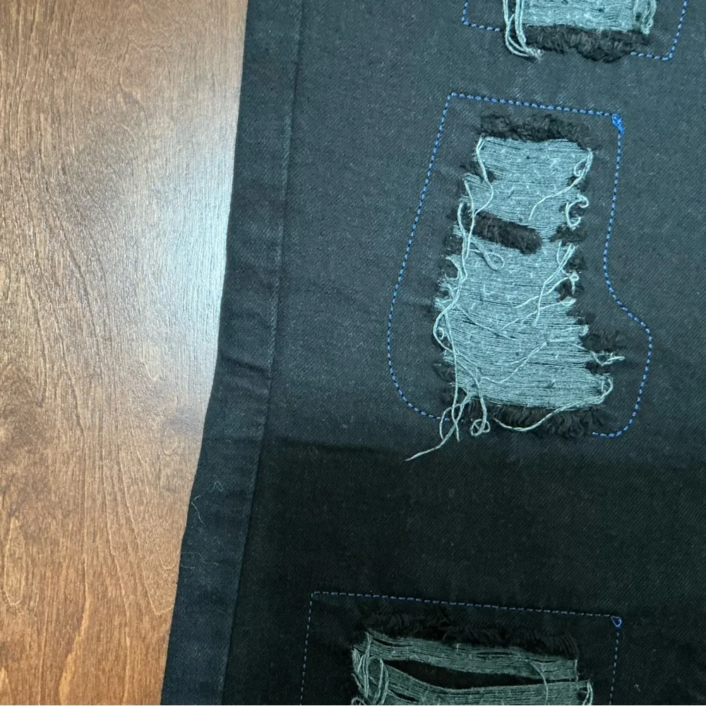Mens Black Jeans Mens Black Denim Size 32x28 Bootcut